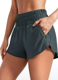 Feathery-Fit Soft Pocket High Rise Shorts 3''