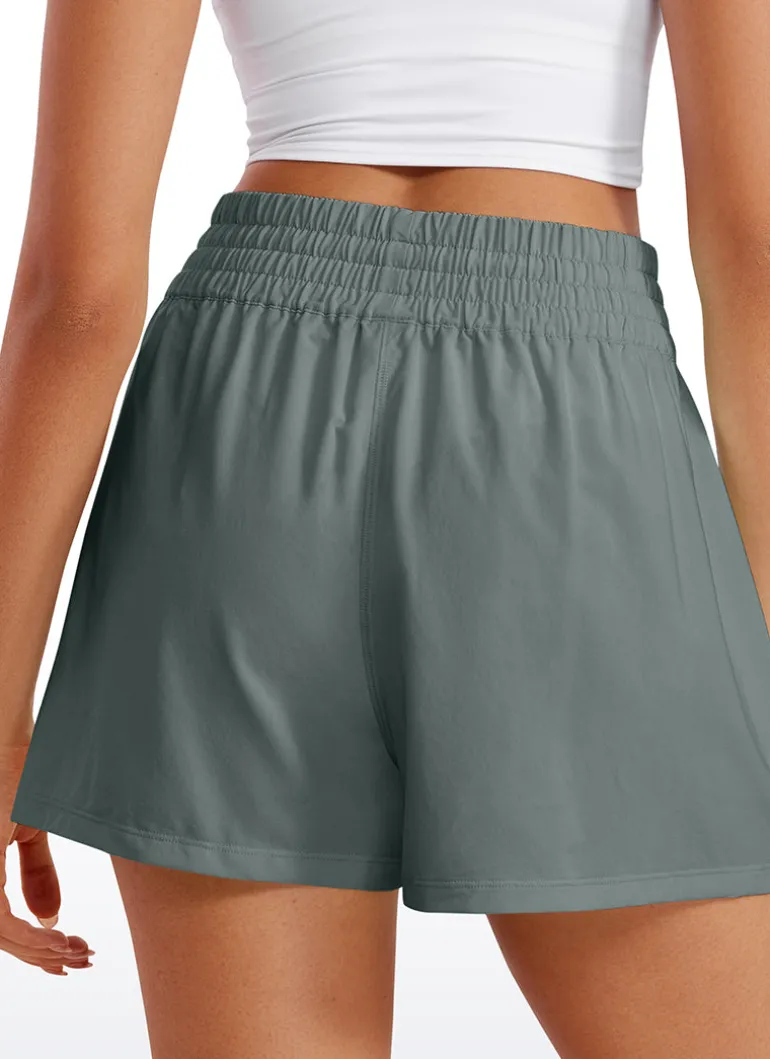 Feathery-Fit Soft Pocket Shorts Linerless 3''