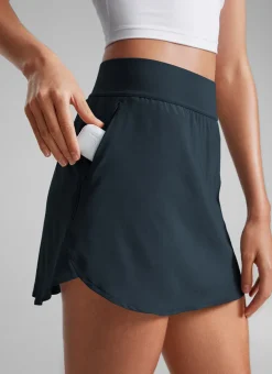 Feathery-Fit Soft Zipper Pocket Skirt 14.5