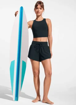 Feathery-Fit Split Dolphin Board Shorts 2.5''