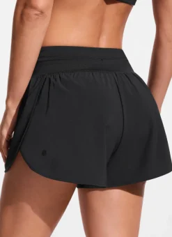 Feathery-Fit Split Dolphin Board Shorts 2.5''