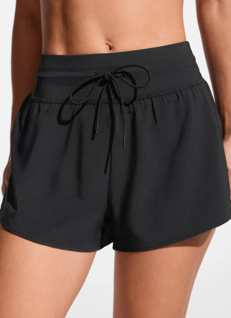 Feathery-Fit Split Dolphin Board Shorts 2.5''