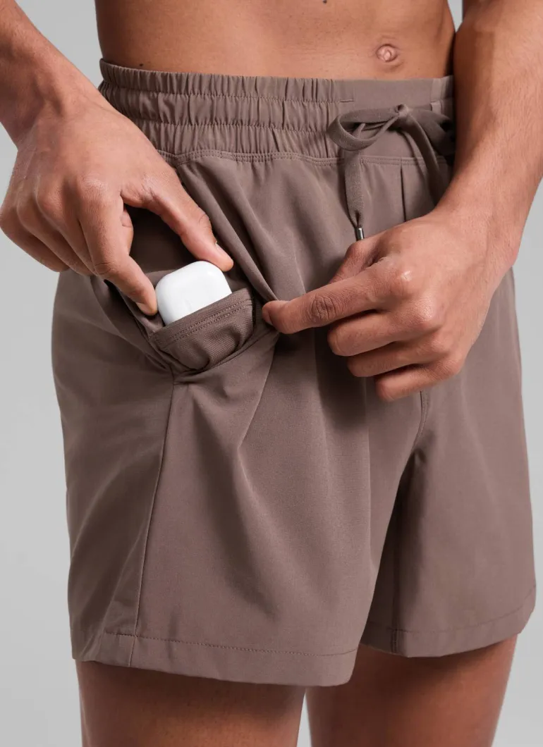 Feathery-Fit Workout Shorts 5''- Linerless