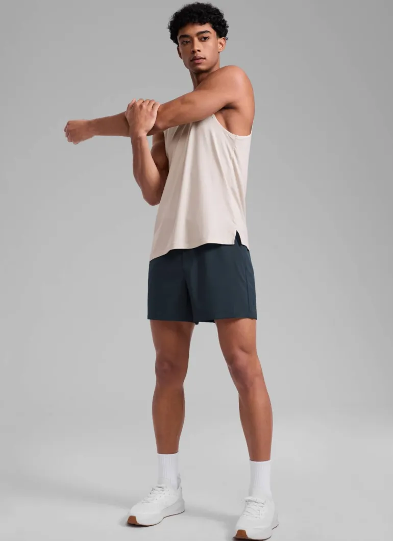 Feathery-Fit Workout Shorts 5''- Linerless