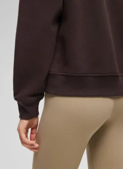 Fleece Lined Half Zip Funnel neck Sweatshirt