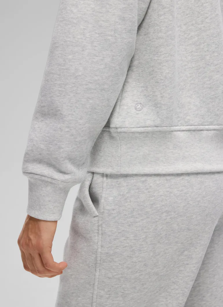 Fleece Lined Half Zip Funnel neck Sweatshirt