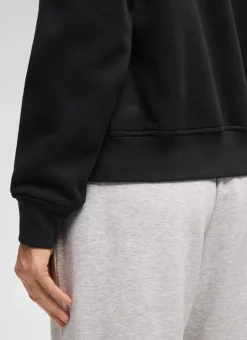 Fleece Lined Half Zip Funnel neck Sweatshirt