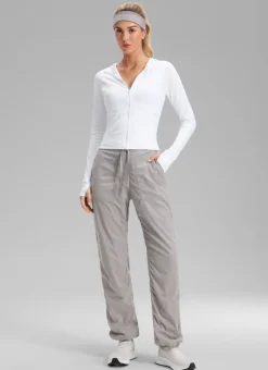 Fleece Lined Straight Leg Pocket Pant 30"
