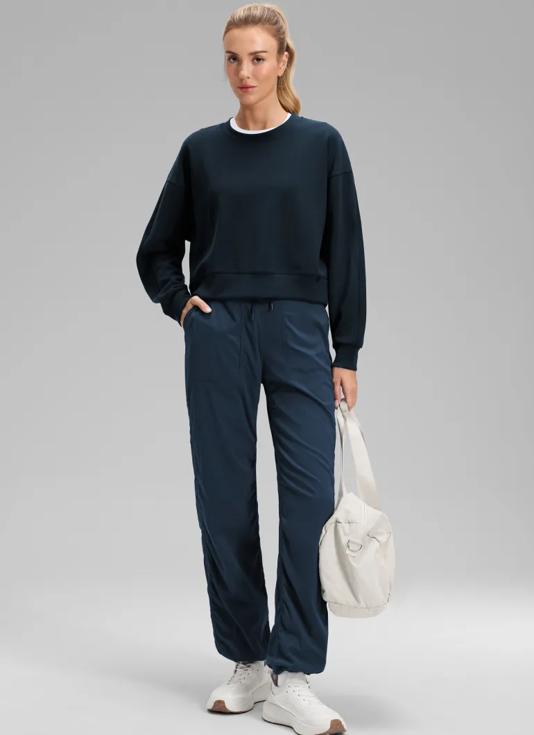 Fleece Lined Straight Leg Pocket Pant 30"