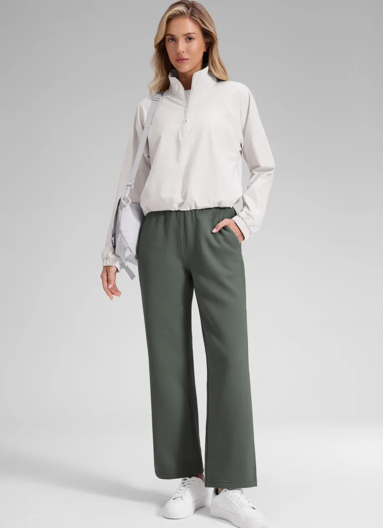 Fleece Lined Straight Leg Sweatpant 28''