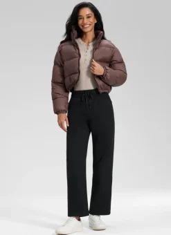 Fleece Lined Straight Leg Sweatpant 28''