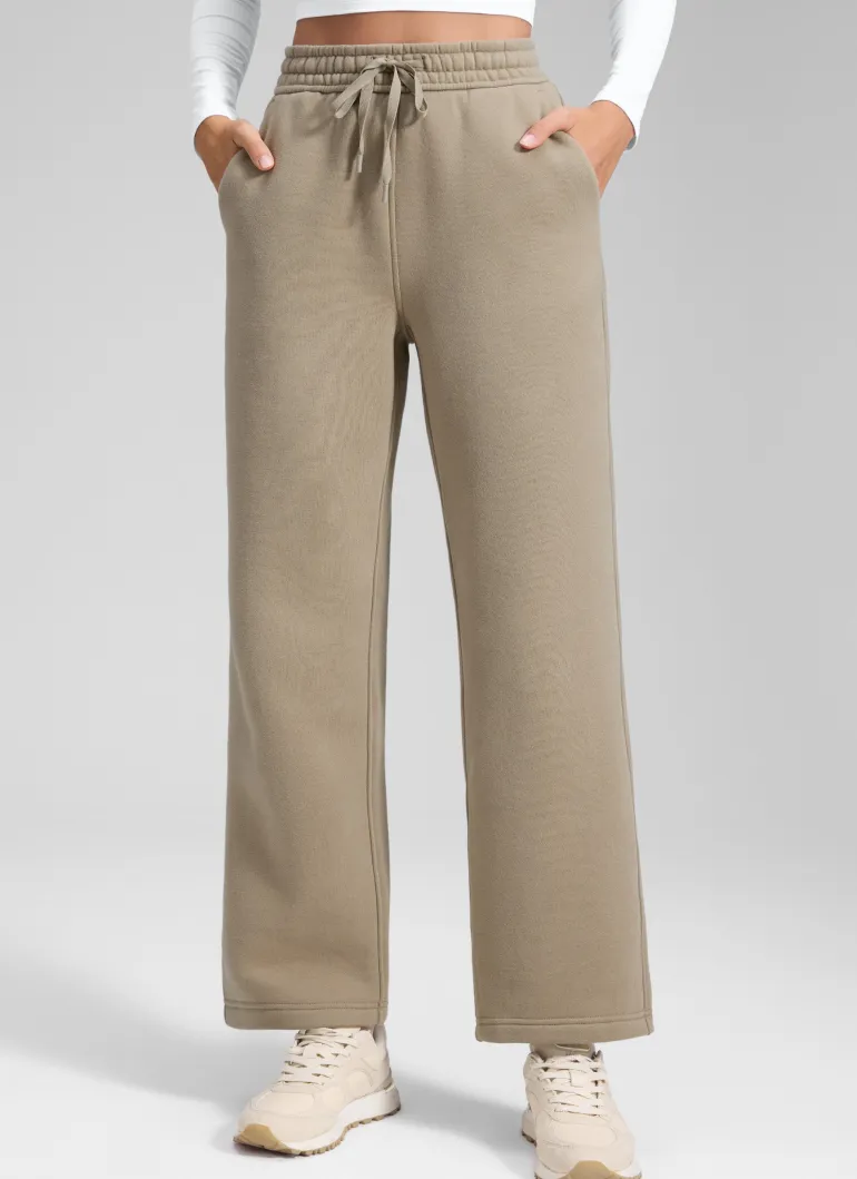 Fleece Lined Straight Leg Sweatpant 28''