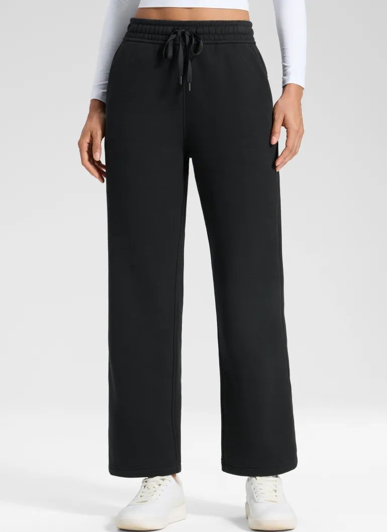 Fleece Lined Straight Leg Sweatpant 28''