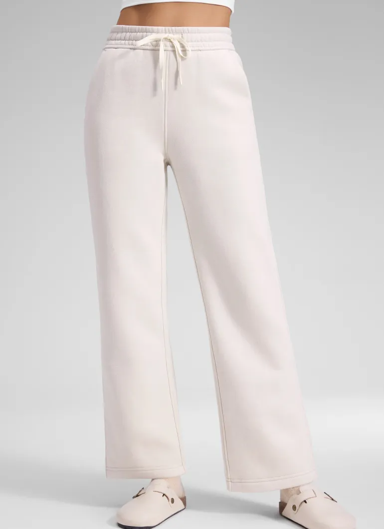 Fleece Lined Straight Leg Sweatpant 28''
