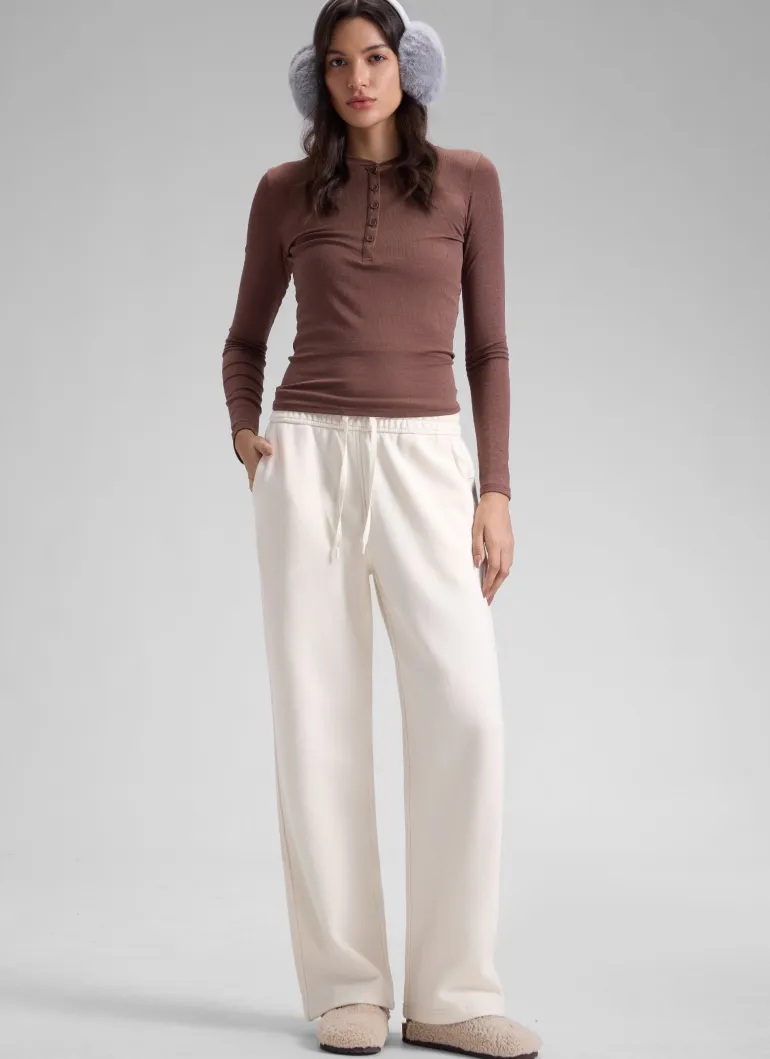 Fleece Lined Straight Leg Sweatpant 30''