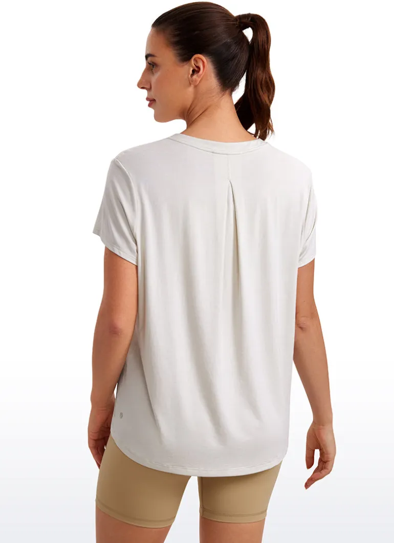 Flowy Yoga Crew Neck Short Sleeve