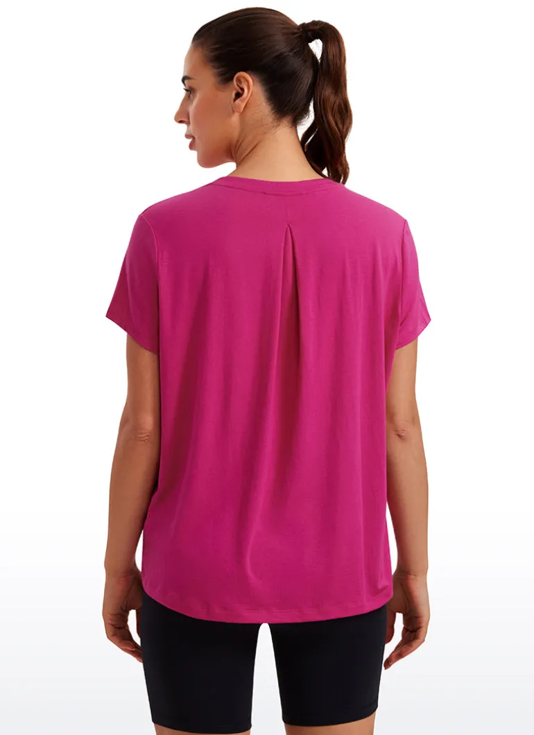 Flowy Yoga Crew Neck Short Sleeve