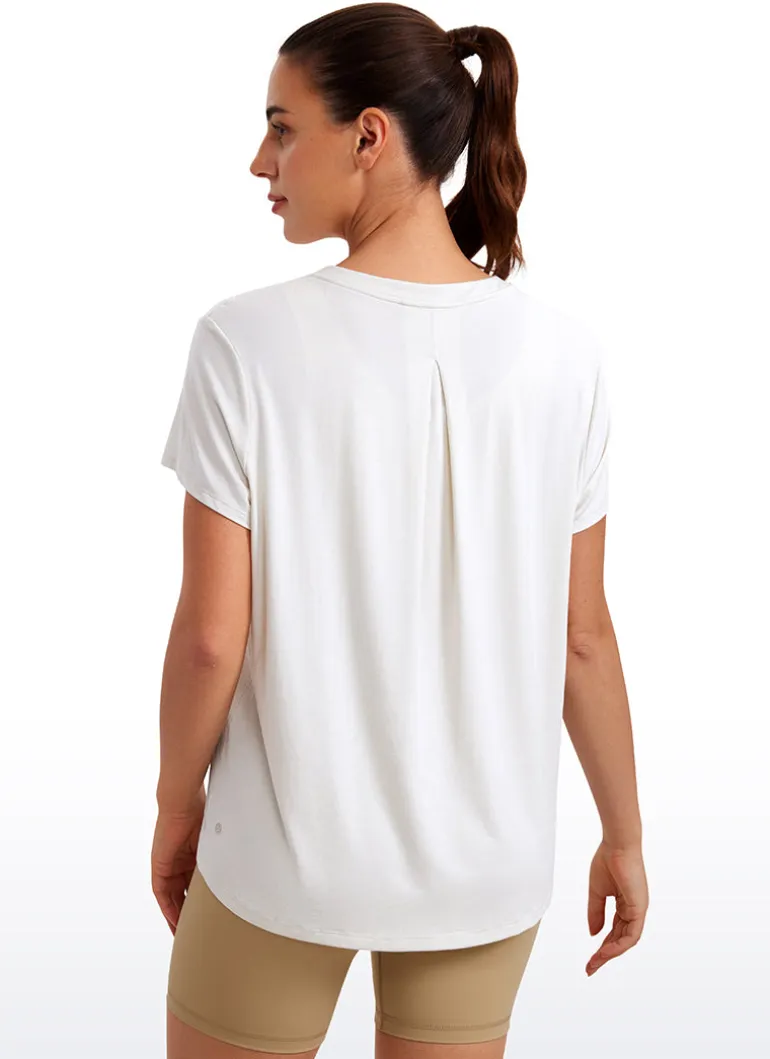 Flowy Yoga Crew Neck Short Sleeve