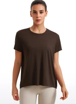 Flowy Yoga Crew Neck Short Sleeve