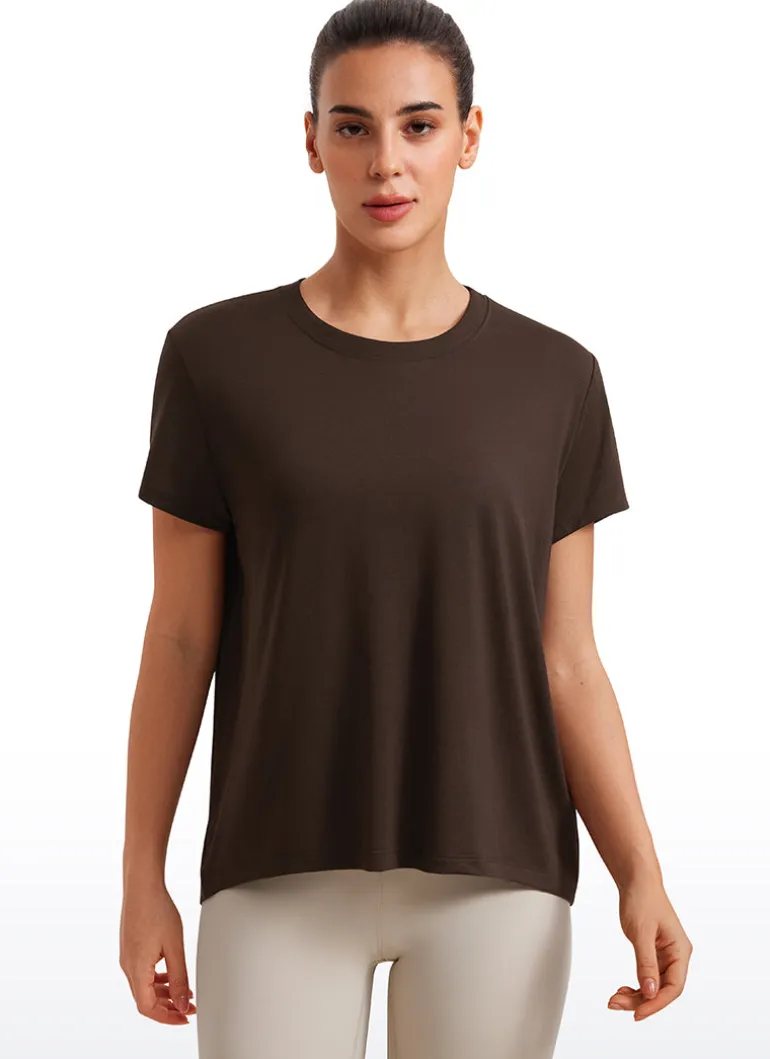 Flowy Yoga Crew Neck Short Sleeve