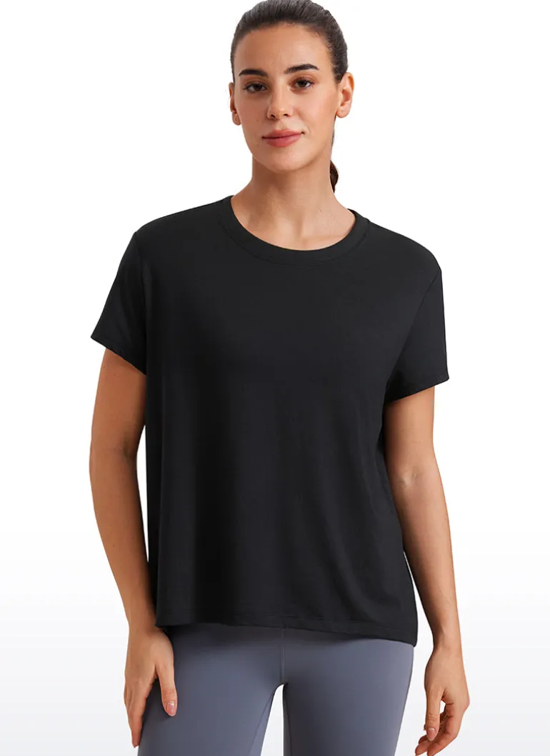 Flowy Yoga Crew Neck Short Sleeve