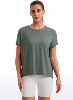 Flowy Yoga Crew Neck Short Sleeve