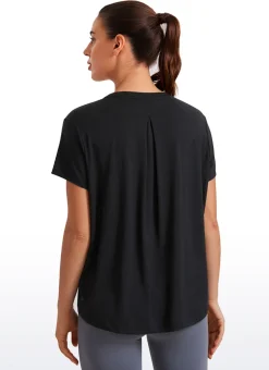 Flowy Yoga Crew Neck Short Sleeve