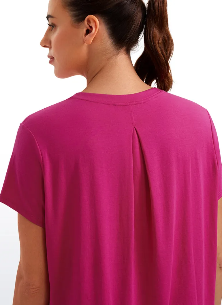 Flowy Yoga Crew Neck Short Sleeve