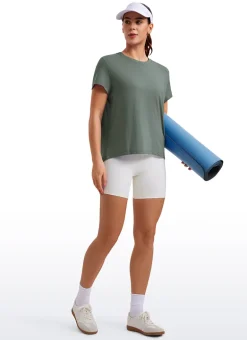 Flowy Yoga Crew Neck Short Sleeve