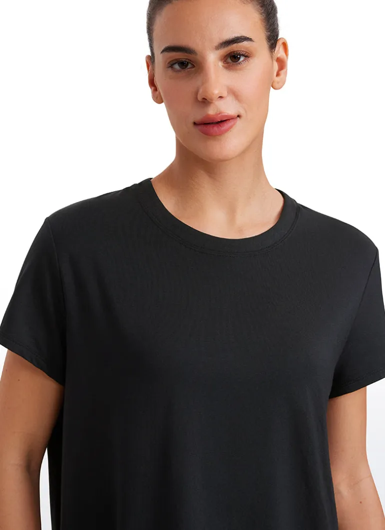 Flowy Yoga Crew Neck Short Sleeve