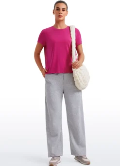 Flowy Yoga Crew Neck Short Sleeve
