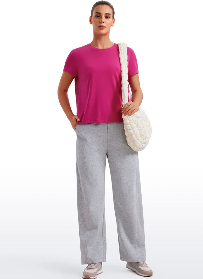 Flowy Yoga Crew Neck Short Sleeve