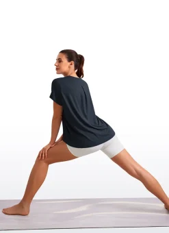Flowy Yoga Crew Neck Short Sleeve