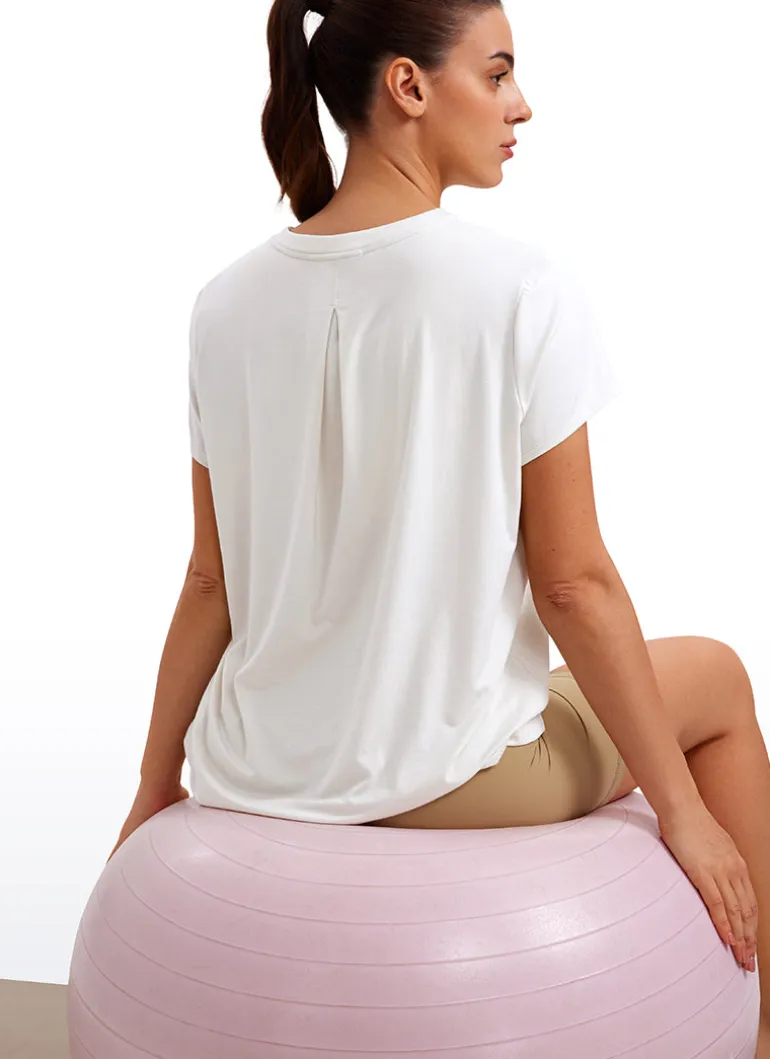 Flowy Yoga Crew Neck Short Sleeve