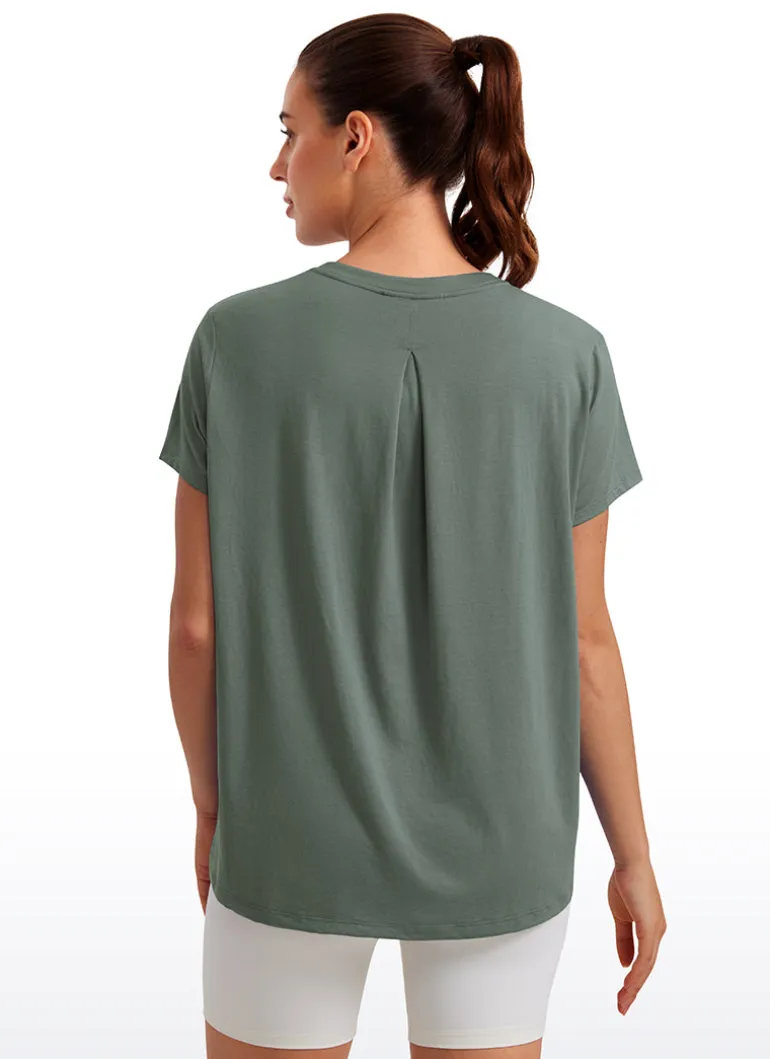 Flowy Yoga Crew Neck Short Sleeve