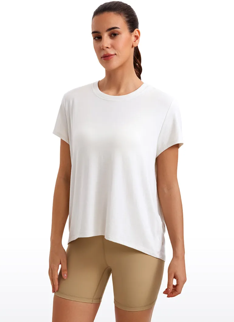 Flowy Yoga Crew Neck Short Sleeve