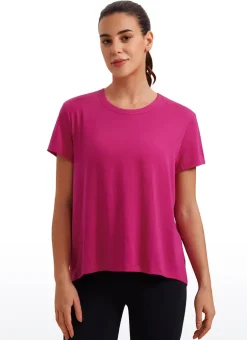 Flowy Yoga Crew Neck Short Sleeve