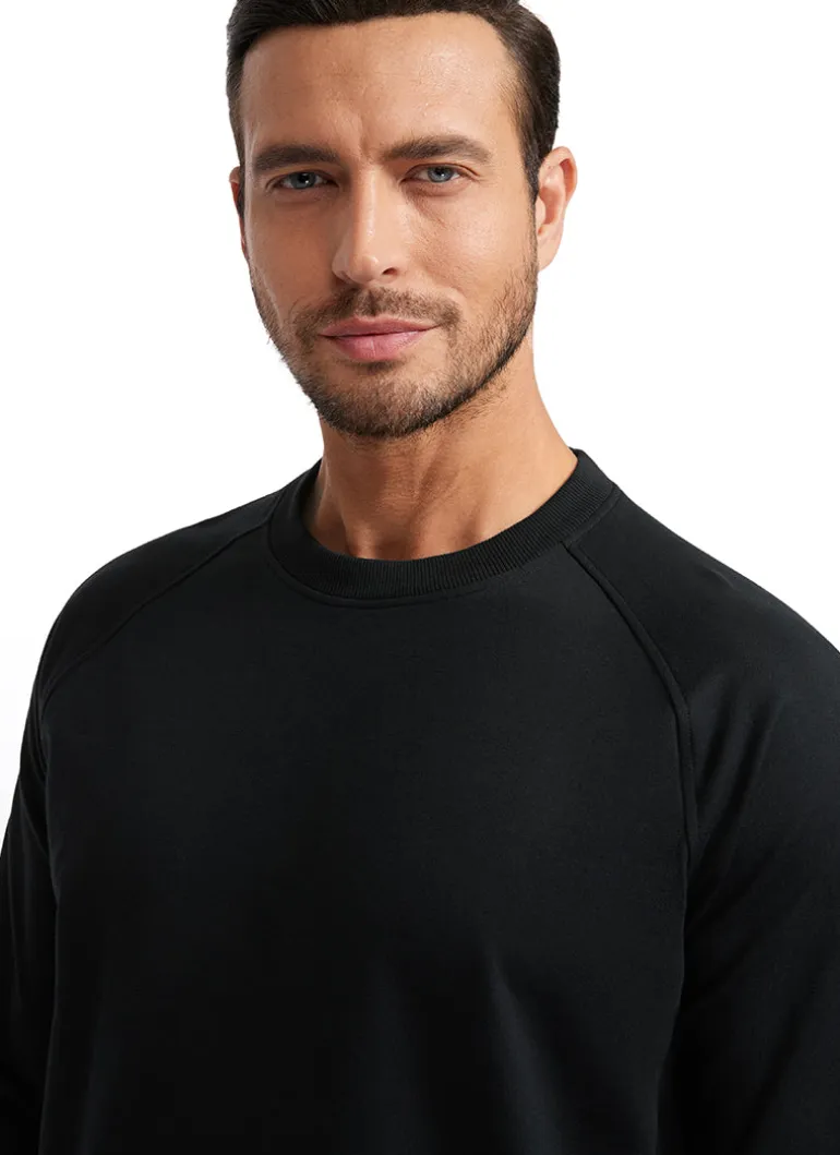 French Terry Pullover Sweatshirts with Zip Pockets