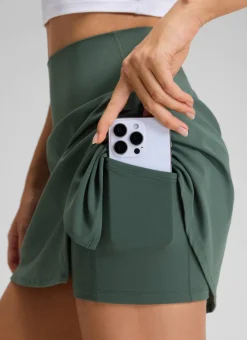 Front Slit High Rise Mini Golf Skirt 14.5’’