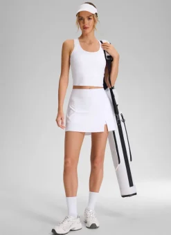 Front Slit High Rise Mini Golf Skirt 14.5’’
