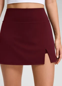 Front Slit High Rise Mini Golf Skirt 14.5’’