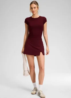 Front Slit High Rise Mini Golf Skirt 14.5’’