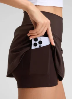 Front Slit High Rise Mini Golf Skirt 14.5’’