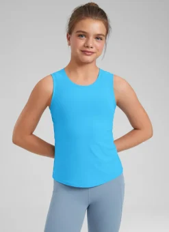 Girl Cloudweight Hip Length Sleeveless Tank