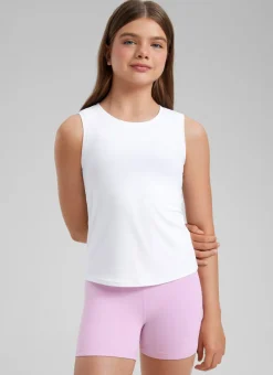 Girl Cloudweight Hip Length Sleeveless Tank