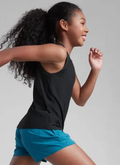 Girl Cloudweight Hip Length Sleeveless Tank