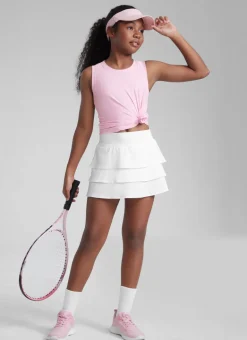 Girl Cloudweight Hip Length Sleeveless Tank
