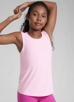 Girl Cloudweight Hip Length Sleeveless Tank