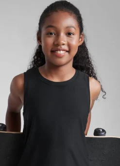 Girl Cloudweight Hip Length Sleeveless Tank