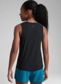 Girl Cloudweight Hip Length Sleeveless Tank